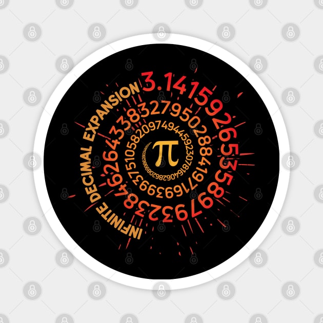 3.14 Happy Pi Day -  Infinite Decimal Expansion Magnet by Graphic Duster